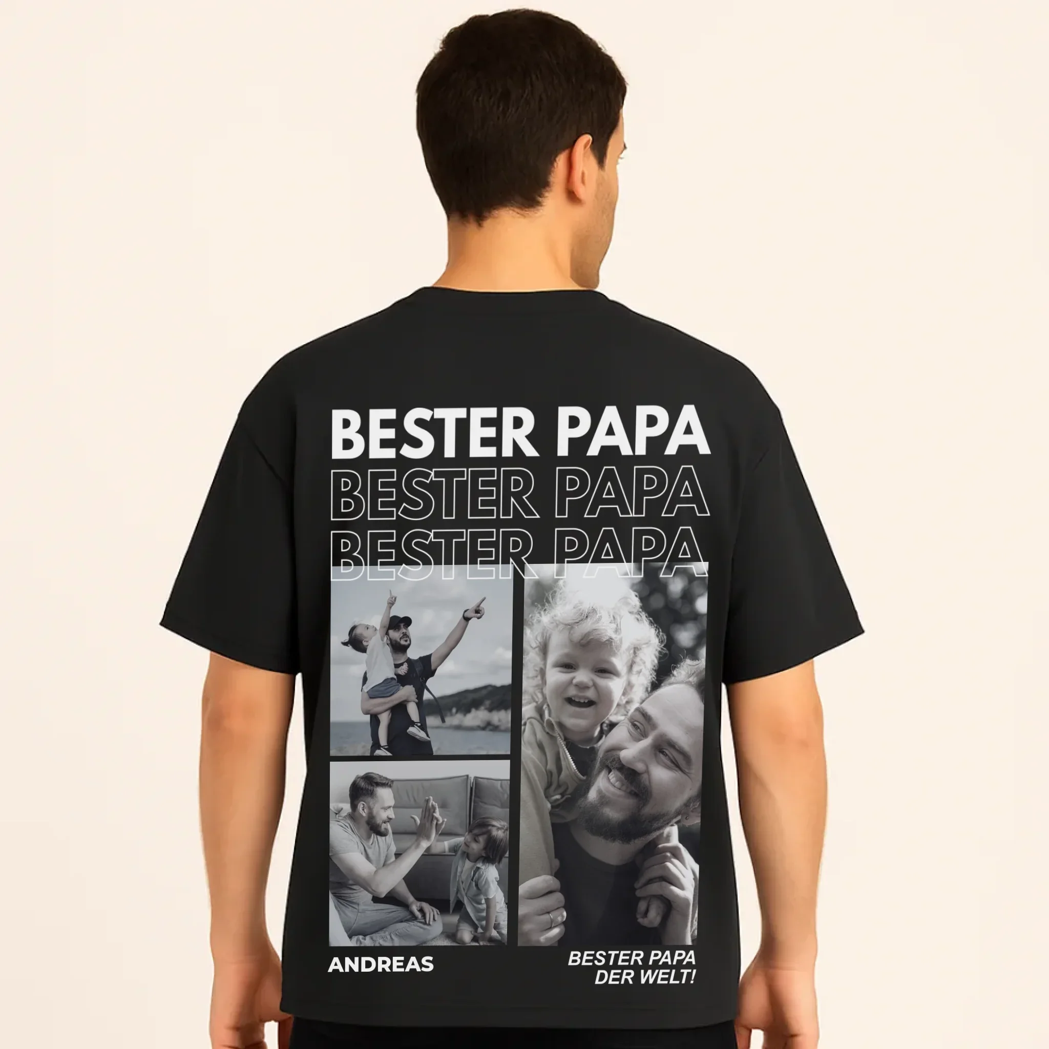 BESTE VADER - Gepersonaliseerd T-shirt met foto's