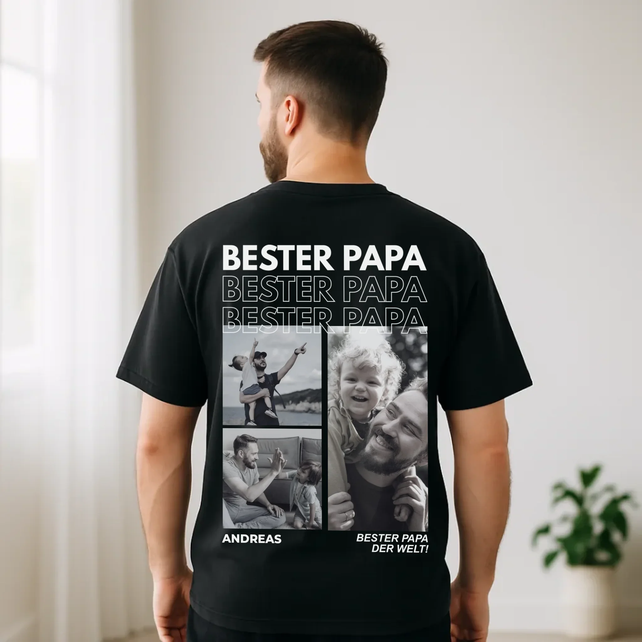 BESTE VADER - Gepersonaliseerd T-shirt met foto's - Image 2